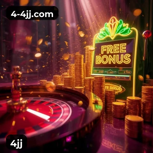 4jj App home screen with mobile slots and casino categories